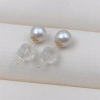 Pendientes de Oro de 18k con Perlas de Agua Dulce Akoya de 5mm, Color Blanco Brillante, Pendientes de Boda, Venta al por Mayor