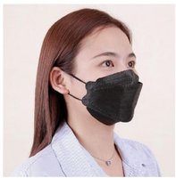 KF94 Masque respiratoire jetable anti-poussière de haute qualité, en tissu soufflé par fusion en forme de poisson, certifié CE, respectueux de la peau.