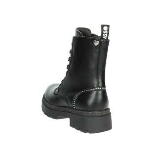 รองเท้าบูทคอมแบทสำหรับเด็กผู้หญิง Asso สีดำ ไซส์ 36 พื้นหนา - Product Image 2
