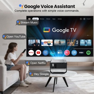 Proiettore Nativo 1080P Smart <span class=keywords><strong>TV</strong></span> 3D <span class=keywords><strong>per</strong></span> Videogiochi, Beamer 4K Android 14 Ultra Short Throw, Wi-Fi 5G, <span class=keywords><strong>per</strong></span> Riunioni Digitali, Film, Tablet e Telefono - Product Image 6