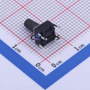 KH-6X6X10H-TJ Tactile Switch Through hole Component THT-4P,6x6mm Switch Single Pole Single Throw Round Button 2.6N Through Hole - Product Image 2