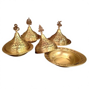 Beurrier en laiton plaqué or au design fantastique, taille et forme personnalisées, prix de gros. - Product Image 1