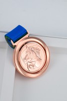 Personnalisé de haute qualité en alliage d'aluminium médaille médaille d'honneur souvenir cadeau athlètes or argent bronze médaille badge vierge en gros