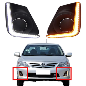 Feux de jour DRL + clignotants pour pare-chocs avant <span class=keywords><strong>Toyota</strong></span> Corolla 2014-2016, en stock, neufs d'usine, feux antibrouillard LED, feux de jour DRL - Product Image 1