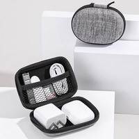 Étui de rangement multifonctionnel pour accessoires numériques en EVA, fermeture éclair, étanche, portable, couleur et logo personnalisables