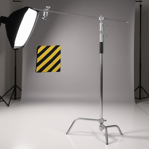 Kit de support d'éclairage en acier inoxydable DB 3.2M avec bras transversal et tige d'extension, accessoires de studio photo pour la photographie de produits avec flash. - Product Image 2