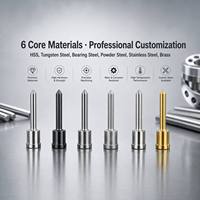 Pasadores Expulsores SKD61 Nitrurados de Precisión, Pasadores Expulsores de Longitud Extendida para Moldeo por Inyección, Piezas de Molde Personalizadas, Directo de Fábrica