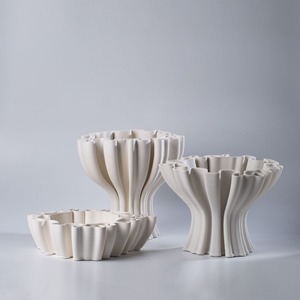 Gốm Trắng phục vụ khay và bình để sử dụng nhà cho Wedding & ramadan tổ chức sự kiện Đảng centerpieces & Bảng trang trí nội thất cho bánh hiển thị - Product Image 3