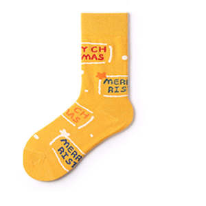 Chaussettes de Noël personnalisées tendance, échantillon gratuit, emballage design, impressions créatives Père Noël et bonhomme de neige, chaussettes festives parfaites - Product Image 6