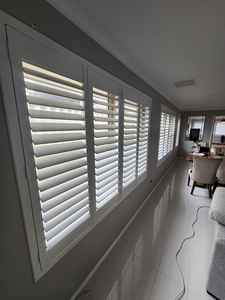 Ucuz fiyat beyaz boyama rengi Modern stil 76mm panjurlu pencere deklanşör - Product Image 3