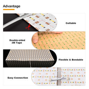 Lámina de Luz LED Flexible de Cobre de 24V, 3000K, Panel de Luz Flexible Ajustable para Retroiluminación y Paisajismo - Product Image 6