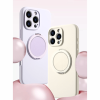 Étui de téléphone étanche à charge magnétique sans fil en silicone liquide de luxe à 360 degrés pour 17 Pro Max/16/15/14 Plus Pro