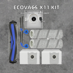 Kit de Repuestos para Robot Aspirador ECOVACS <span class=keywords><strong>Debot</strong></span> X11 Pro Omni, Compatible con Cepillo Principal, Cepillo Lateral, Rodillo, Mopa, Filtro HEPA, Bolsa para Polvo, Eléctrico - Product Image 2