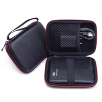 Tas hard drive ponsel 2.5 inci kustom kotak penyimpanan aksesori portabel kabel data headphone tas casing hard disk EVA