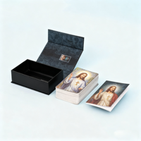 Jeu de cartes de tarot Rider Waite Or Oracle personnalisable, unique, sombre et élégant, avec impression couleur intégrale et dorure à chaud, en vrac, pour usage privé