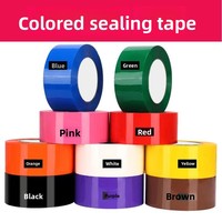 Ruban adhésif double face coloré pour scellage de boîtes, vente en gros par carton, transparent, élargi, multicolore, film d'emballage à forte adhérence