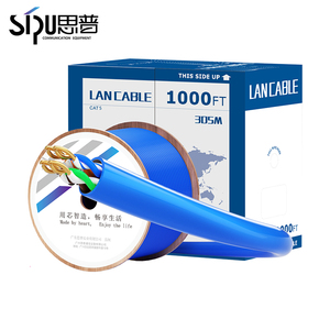 Sipu 305M hộp Lan mạng cáp Ethernet Cat6 UTP FTP SFTP 1000ft 23AWG đồng PVC áo khoác trong nhà sử dụng trần thông tin liên lạc Cáp - Product Image 5