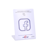 Soporte de PVC Personalizado Programable para Reseñas de Google 213/215/216, Tarjeta NFC para Seguimiento de Google y Facebook con Código QR para Control de Acceso