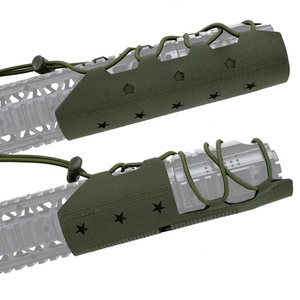 Housse de protection tactique en nylon 500D camouflage 18 cm pour silencieux, équipement de défense personnelle - Product Image 6