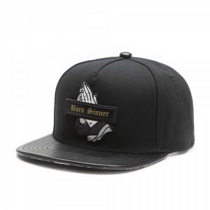 SINNER CAP Gorra Negra de Oración Estilo Hip-Hop para Adulto, Novedad de Comercio Exterior, Sombrero Casual Unisex para Exteriores con Visera Plana de 5 Paneles, Diseño Alfanumérico de Moda - Product Image 1
