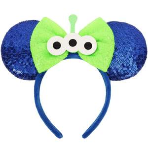 卡通亮片老鼠耳朵头带动漫老鼠耳朵头带女女孩男孩生日节日派对头饰HB471 - Product Image 2