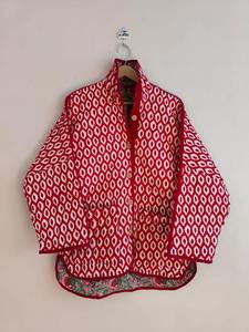 Classic Art Craft Handblock Printed Embroidered Floral Bomber <b>Jacket</b> <b>Velvet</b> Shell Cotton Filled Short Length Winter Ready Stock - Product Image 4