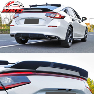 สปอยเลอร์หลังทรง Mugen สีดำเงา สำหรับ Honda Civic Hatchback รุ่นที่ 11 ปี 2022-2026 - Product Image 3
