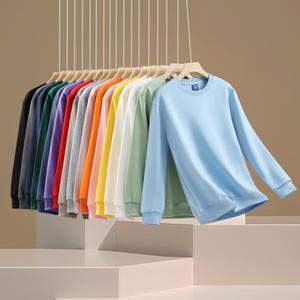 Sweat-shirt à col rond Huamian en coton, couleur unie, usage quotidien, unisexe, tailles M L XL XXL - Product Image 1