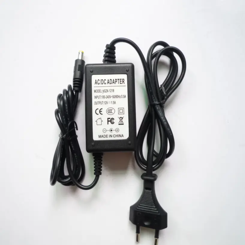 Chúng tôi cung cấp điện 10A 1A 3A 5A 5V phổ cắm 5521 Jack AC DC Adapter 12V 1.5A