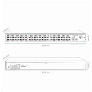 Switches PoE Gigabit L2 gérés 48 ports avec 2 ports SFP 1G pour CCTV 800W - Product Image 5