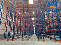 Étagère à palettes industrielle, étagère de stockage d'entrepôt, étagère métallique robuste, étagère à palettes en acier Q235b avec certification CE ISO SGS