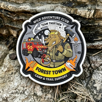 Patch en caoutchouc PVC souple 3D personnalisé, patchs tactiques professionnels imperméables en relief avec fermeture auto-agrippante pour vêtements