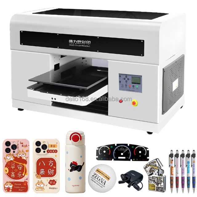 A4 Size UV Printer 3D Relief Effect Professional-grade Flatbed UV Jet Printer for Personal Studio Enterpreneur