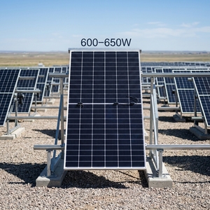 Panneaux solaires photovoltaïques monocristallins en silicium de l'usine Hebei, personnalisables pour installations sur toit et au sol hors réseau - Product Image 1