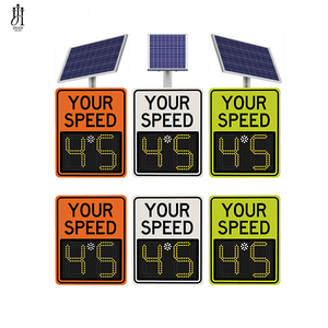ป้ายแสดงผล LED ขนาด 60*150 ซม. สำหรับภายนอกอาคาร ควบคุมด้วยรีโมทแบบดิจิตอล ปรับแต่งได้ พร้อมหน้าแ<span class=keywords><strong>สด</strong></span>งผลเคลื่อนไหว ป้ายจำกัดความเร็วแบบเรดาร์พลังงานแสงอาทิตย์ - Product Image 6