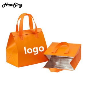 Özel eko dokunmamış taşınabilir yalıtım alüminyum termos öğle yemeği çantası Takeaway teslimat çantası yalıtımlı soğutucu çanta gıda içecekler için - Product Image 2