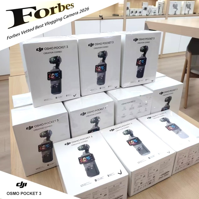 DJI Osmo Pocket 3 Forbes Vetted Best Vlogging Camera 2026 Wirecutter Top Pick 2025 3 Axis Gimbal Creator Combo in Stock