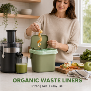 Sacchi per Rifiuti Organici Grandi e Resistenti OEM per Uso Domestico Europeo, Sacchetti Compostabili per Rifiuti Alimentari per Applicazioni in Cucina - Product Image 6