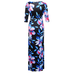 Femmes décontracté Sexy col en V 3/4 manches tenue de club tenues de fête <span class=keywords><strong>Chic</strong></span> sinueuse vacances Boho plage Premium tenues élégantes - Product Image 6