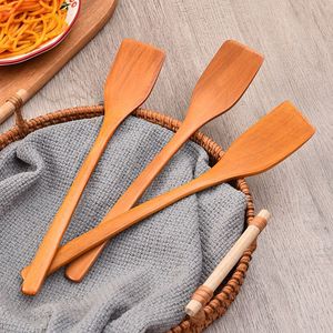 Spatule en bois antiadhésive pour faire frire des œufs et des steaks, mini cuillères de cuisine en bois, spatules de barbecue en bois sur mesure - Product Image 1