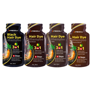 Meidu Sachet Chestnut Teinture permanente Cere Men 3 en 1 Shampooing teinture cheveux noir pour cheveux gris - Product Image 2