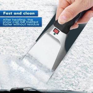 MESOROCK <span class=keywords><strong>électrique</strong></span> chauffé voiture <span class=keywords><strong>grattoir</strong></span> à glace pelle à neige brosse voiture nettoyage 12V brancher sur allume-cigare <span class=keywords><strong>grattoir</strong></span> à glace - Product Image 4