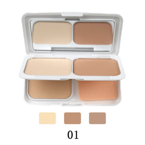 PIXY 3-en-1 Poudre compacte double couche spécialisée dans l'exportation transfrontalière Bouffée de maquillage pour la peau juste Fond de teint cosmétique pour le visage - Product Image 5