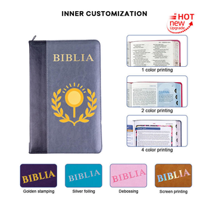 Bible de lecture en gros avec fermeture éclair, couverture rigide, service <span class=keywords><strong>d</strong></span>'impression de livres en Chine, Bible imprimée à bas prix - Product Image 2
