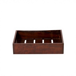 Plateau de qualité supérieure avec élégantes poignées en bois pour une utilisation moderne lors des repas et des fêtes, plateau de service en bois fait main sur mesure Timber Luxe - Product Image 1