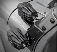 Braket Lampu Ganda Seri Genesis OMU untuk Jeep Wrangler JK, Kit Pemasangan Lampu Pilar-A, Model Baru, Braket Lampu Hitam