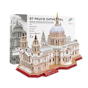 Puzzle 3D en papier des monuments mondialement connus, jouet pour enfants, assemblage <span class=keywords><strong>de</strong></span> puzzle, modèle DIY - Product Image 1