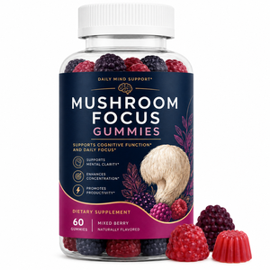 Gomitas de Extracto de Hongo 8 en 1 a Granel con L-Teanina, <span class=keywords><strong>Ginkgo</strong></span> <span class=keywords><strong>Biloba</strong></span> y Rhodiola para Claridad Mental y Apoyo Diario Cerebral - Precio de Fábrica - Product Image 1