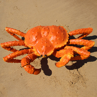 Sculpture de crabe de poulpe en fibre de verre personnalisée pour aquarium restaurant décorations d'extérieur grands animaux