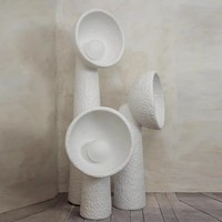 Lampe de sol de style nordique, design artistique de célébrité d'Internet, en résine, pour table de chevet, modèle de chambre